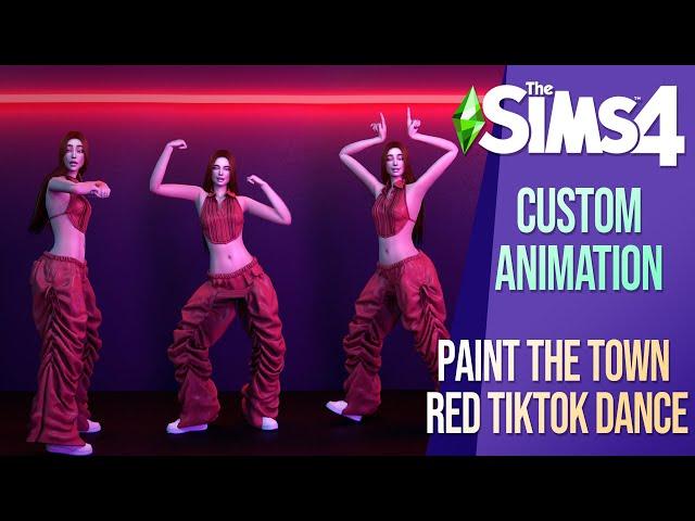 'Paint The Town Red' - Doja Cat (Sims 4 Dance Animation)