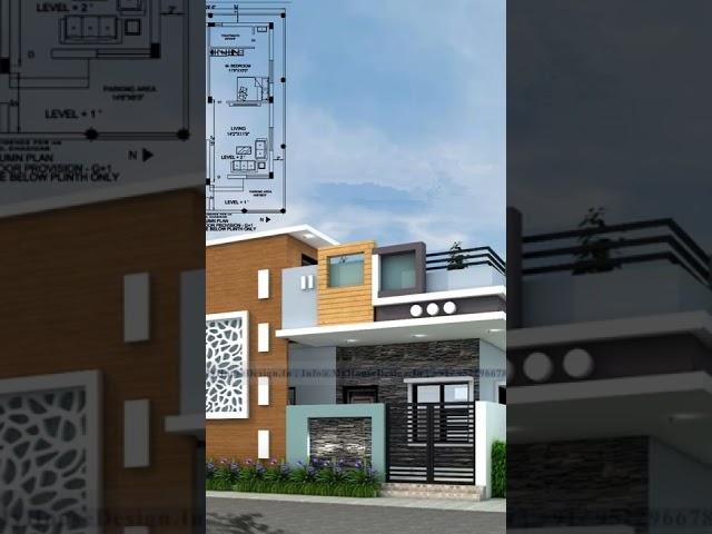 3D Floor plan & Elevation #shorts #youtubeshorts #3drender #youtube #floorplan #3delevation