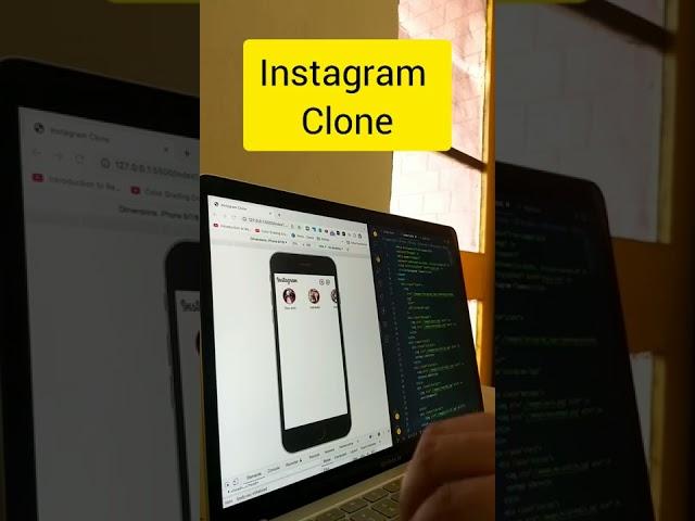 Instagram Clone using html and css only  #shorts