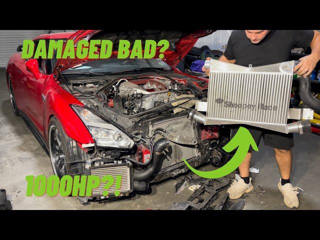 Rebuilding A Wrecked 2016 Nissan GTR!