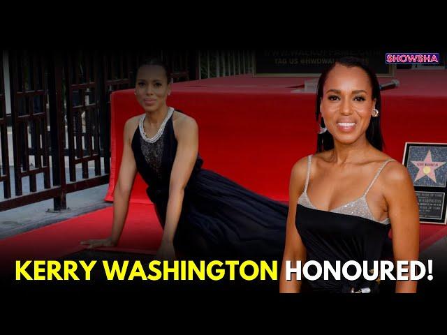 Emmy-Winning Actress Kerry Washington Honoured With 2,796th Star On Hollywood Walk Of Fame | N18G