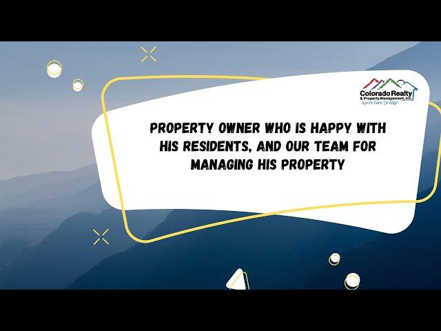 Denver property management - a property owner review of Colorado Realty and Property Management inc