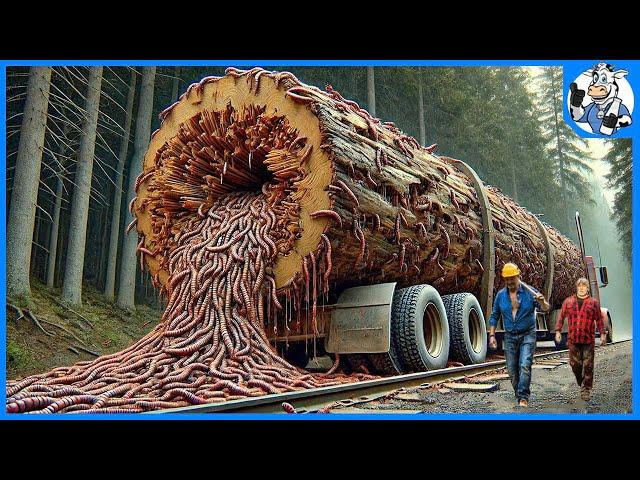 Extreme Dangerous Big Logging Wood Truck Driving Skill | Extreme Dangerous Transport Skill