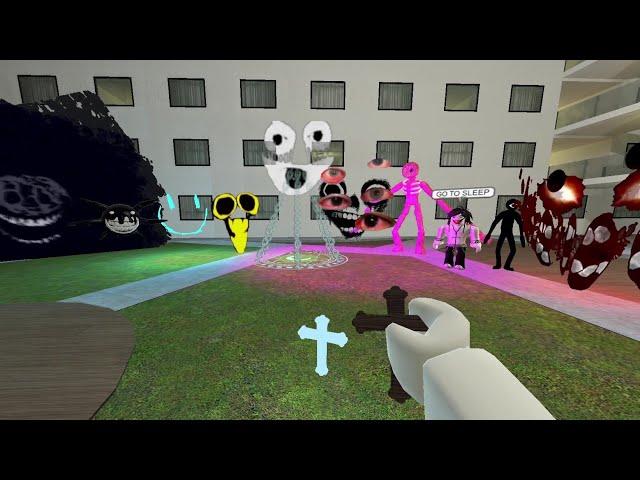 DOORS BUT IN GMOD! INTERMINABLE ROOMS ENTITIES WITH CRUCIFIX AND HOLY HAND GRENADE!