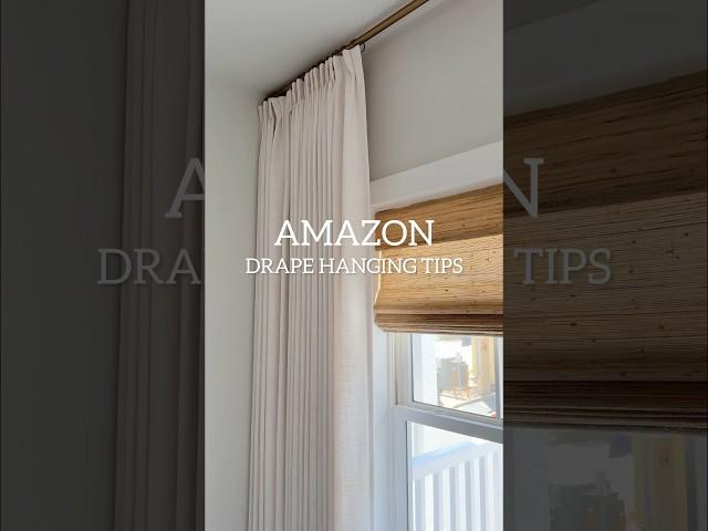 How to hang curtains for a high-end designer look #curtains #windowtreatments #amazonhomedecor