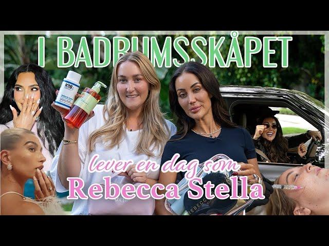 I BADRUMSSKÅPET MED REBECCA STELLA! Följ med oss i LA på behandlingar och en massa skoj!