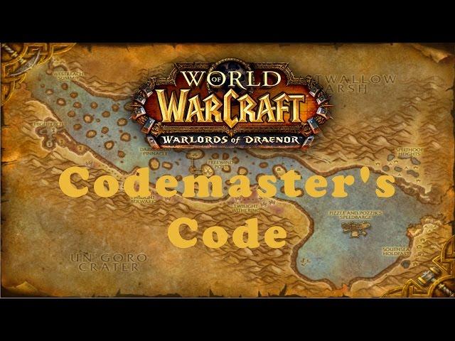 World of Warcraft Quest: Codemaster's Code (Alliance)