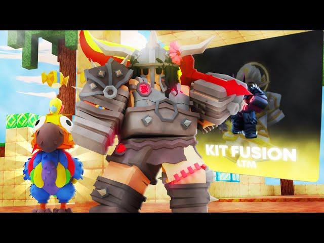 Using YouTubers Favorite Combos for Kit Fusion Gamemode In Roblox Bedwars..