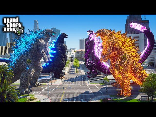 Atomic Godzilla, Heisei Godzilla Vs Nuclear Godzilla, Shin Godzilla Remake ( GTA V Mods )