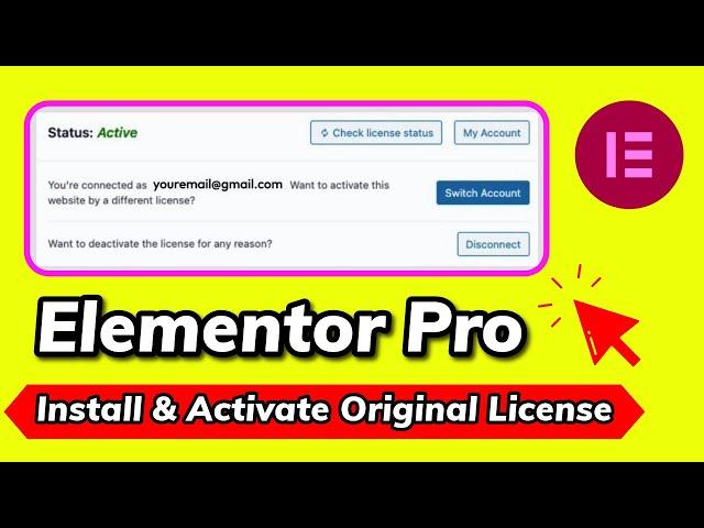 How To Install and Activate Elementor Pro Original License WordPress Plugin