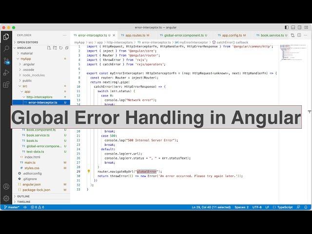 Global Error Handling in Angular