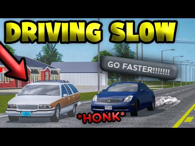 I Drove 30 MPH UNDER The SPEED LIMIT! *GONE HORRIBLY WRONG* | Roblox Greenville Roleplay