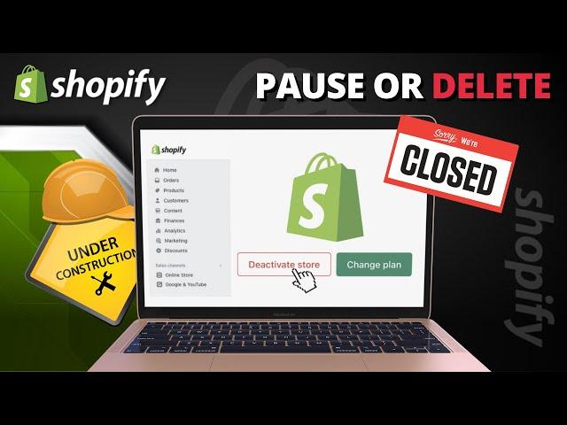 How To Delete Your Shopify Store | Pause or Deactivate Shopify