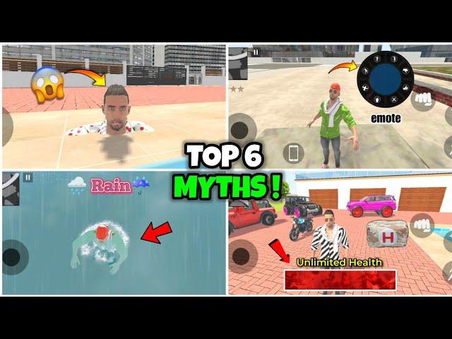 TOP 6 AMAZING MYTHS  IN INDIAN THEFT AUTO SIMULATOR | KXP VINEET YT #2