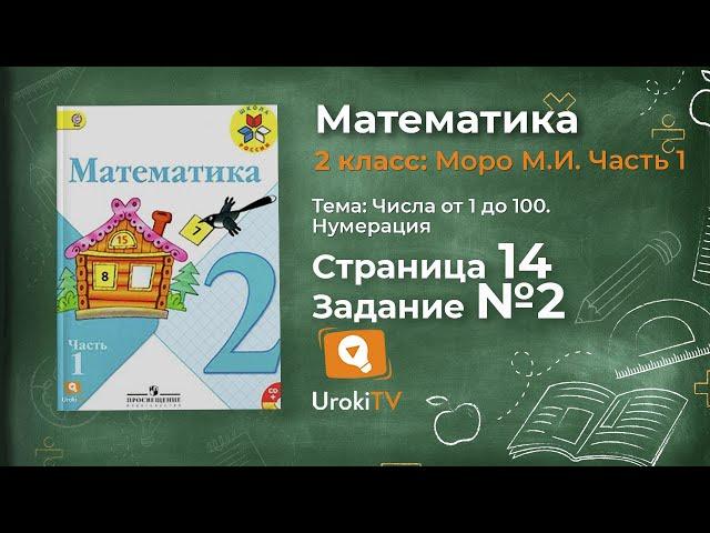 Страница 14 Задание 2 – Математика 2 класс (Моро) Часть 1