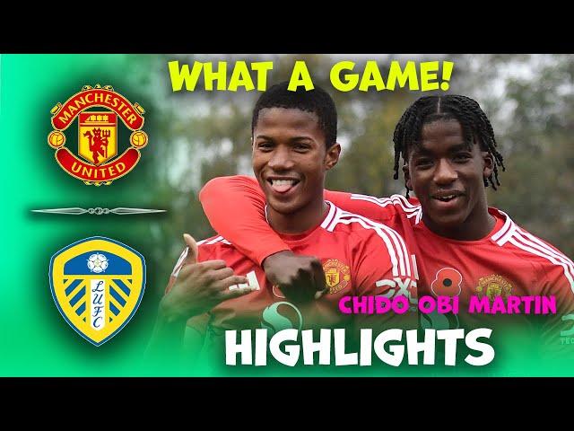 Manchester United u18 vs Leeds u18 | Premier League Cup | Highlights 23-11-2024