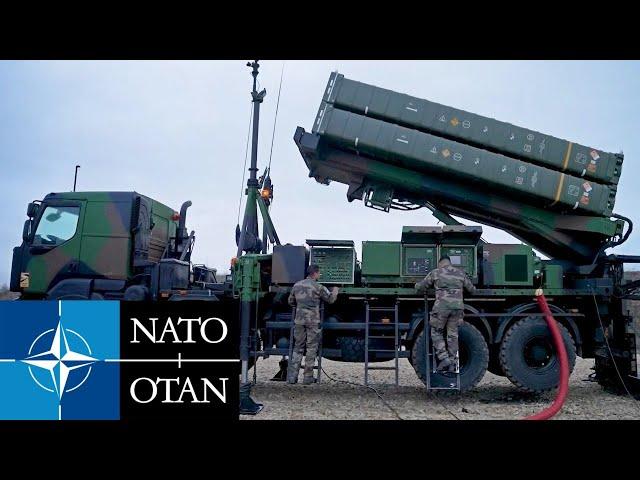 Romania, NATO. Anti-aircraft missile system MAMBA of the French Air Force.