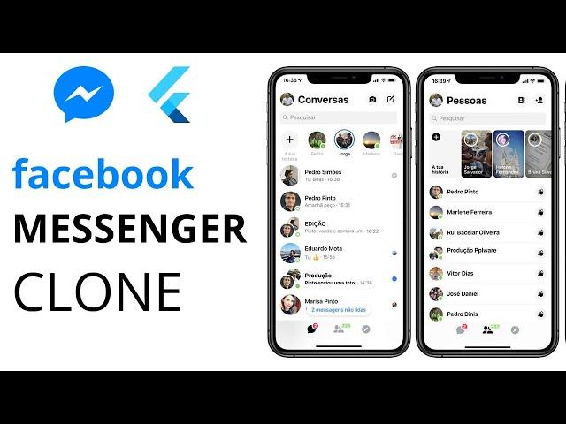 1. Flutter Facebook messenger clone