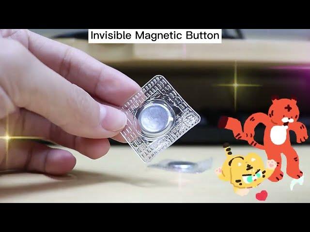 Invisible magnetic button.Packed in PVC.High quality