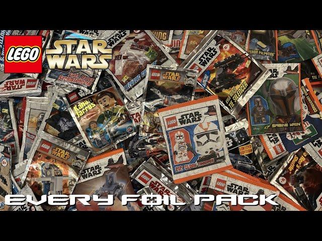 Building EVERY LEGO Star Wars Foil Pack!