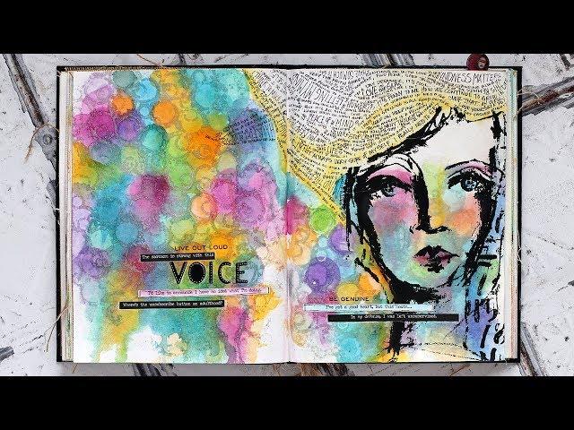 Art Journaling With Shari Carroll: Voice in My Hair