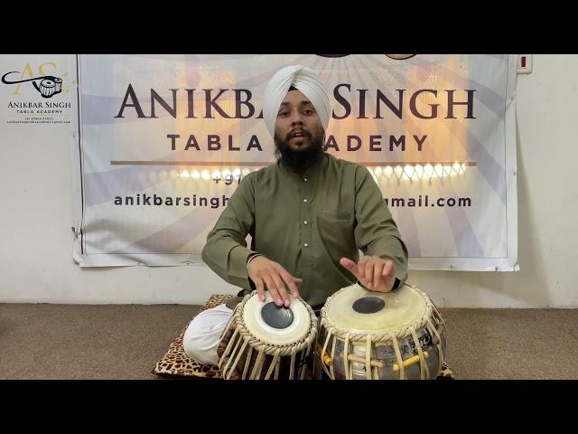 TEEN TAAL | COMPOSITION | CHAKARDAR | ANIKBAR SINGH TABLA ACADEMY |