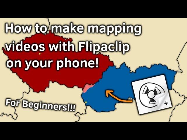 How to make mapping videos with Flipaclip on you phone! (The Basic Tutorial for Beginners)