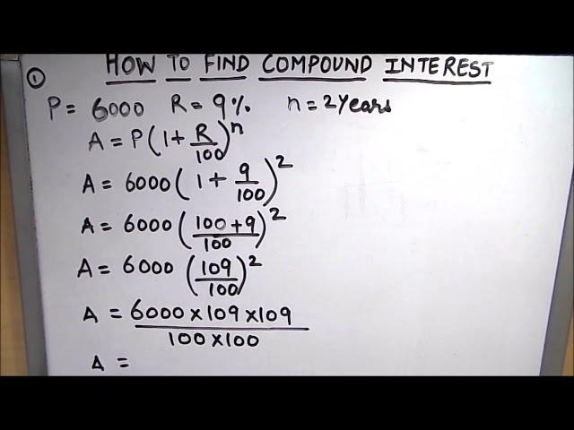 How to find compound interest / How to calculate compound interest using formula