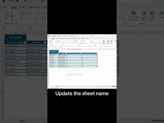 Fixing Run-time Error '9' in VBA Excel: Subscript Out of Range  #shortsvideo #exceltips #vba