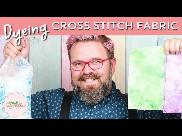 Customise Cross Stitch Fabric with the Ice Dye Technique | Caterpillar Cross Stitch