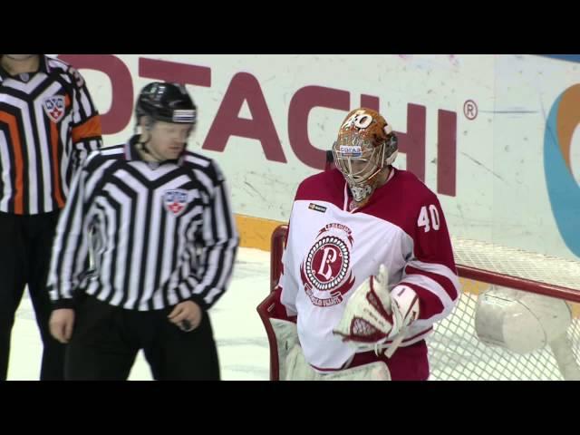 Igor Saprykin splendid overtime save by the glove