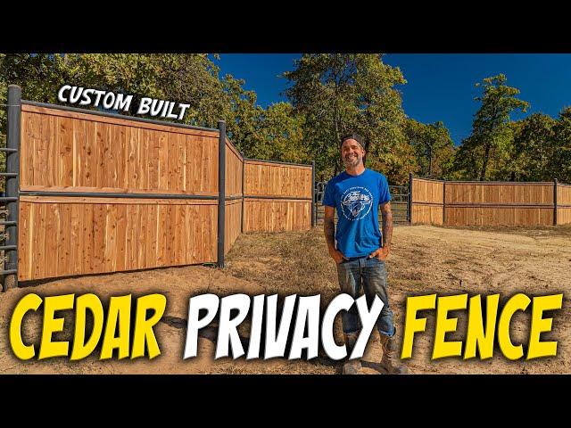 I Built The BEST Fence Entrance To SURPRISE My WIFE! / DIY Fence BUILD