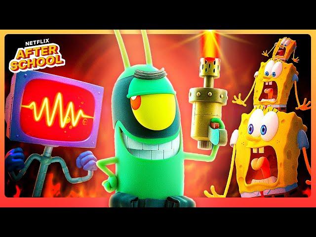 Plankton's Most EVIL Moments  Plankton: The Movie | Netflix After School