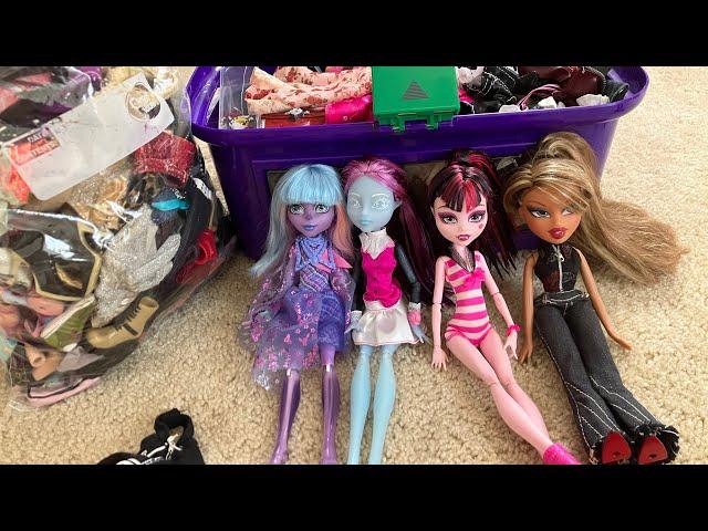 Restyling some more Thrifted Monster High dolls! | Lizzie is bored vlog