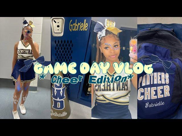 Game Day Vlog * Cheer Edition* ( Pep Rally, Football Game, GRWM, Chit- chat, and MORE!