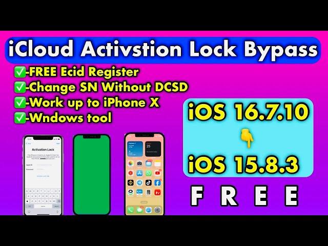 iCloud Bypass Hello Screen iOS 16.7.10 - iOS 15.8.3 FREE