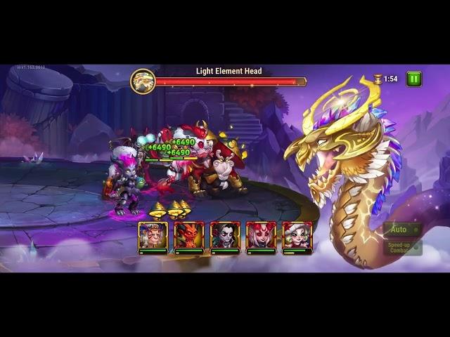 Hero Wars Mobile - Finally soloing the Legendary Light Hydra in 3 rounds