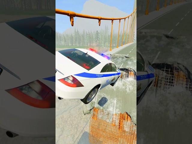 ПЕРЕЛЕТИТ ЛИ МЕРСЕДЕС БАНАН ЧЕРЕЗ СЛОМАННЫЙ МОСТ в BeamNG Drive