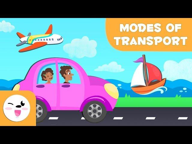 Means Of Transport For Children - Land, water and air transport for kids