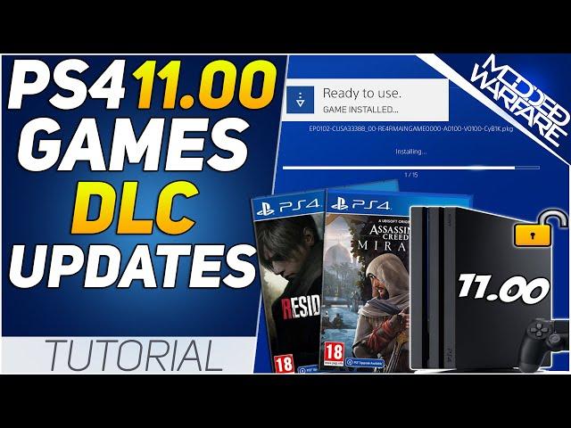 Installing PS4 Games, DLC & Updates on the 11.00 Jailbreak!