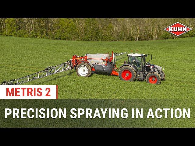 Explore the potential of precision spraying with the METRIS 2 trailed sprayer | KUHN