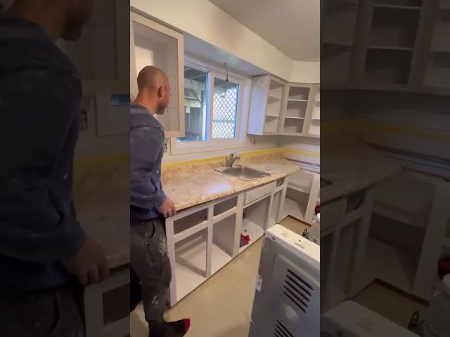 DIY Kitchen renovation on a budget! Painting cabinets. You don’t always need to replace a kitchen