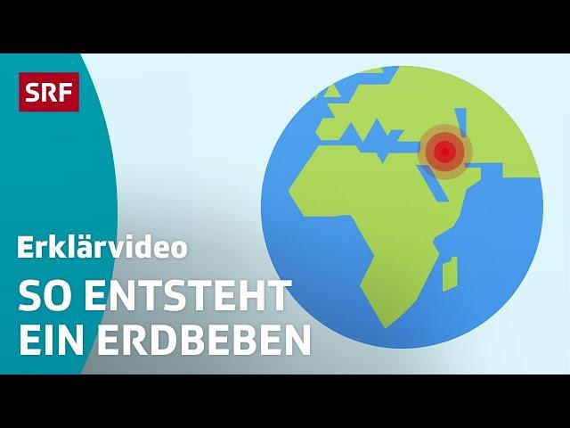 Wie ein Erdbeben entsteht – einfach erklärt | Kindervideos | SRF Kids