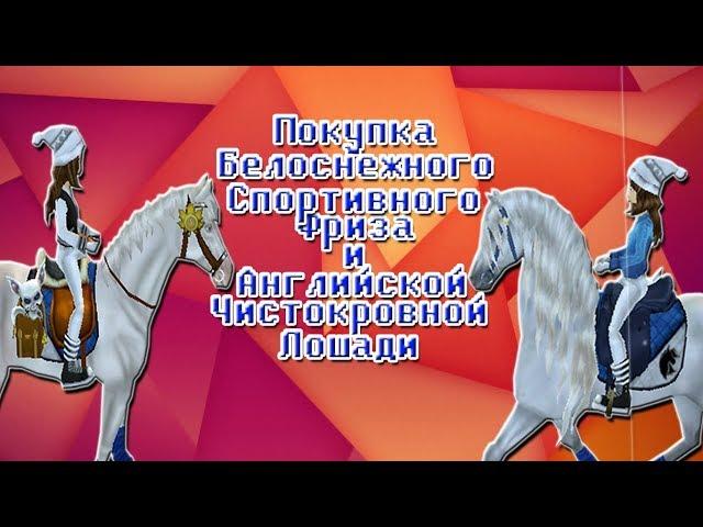 Star Stable - Покупка белоснежного Спортивного Фриза и Английской Чистокровной лошади