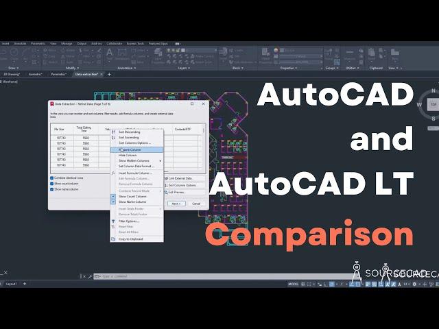 AutoCAD and AutoCAD LT difference - Feature comparison