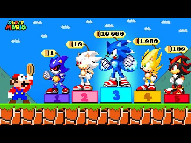 Super Mario Bros. but Mario Can Buy All Sonic Power-up in New Super Mario Bros Wii