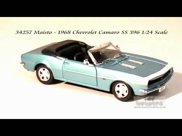 34257-Maisto-1968-Chevrolet-Camaro-SS396-124-Scale-Diecast-Wholesale.mpg