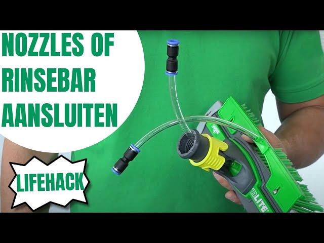 nLITE Lifehack Video – Nozzles of rinsebar aansluiten