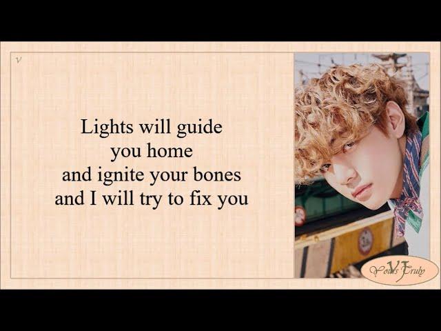 BTS - Fix You (Coldplay Cover) Lyrics