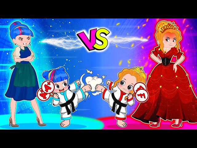 Your Mom Vs My Mom! Baby Princess Battle! | Poor Princess Life Animation